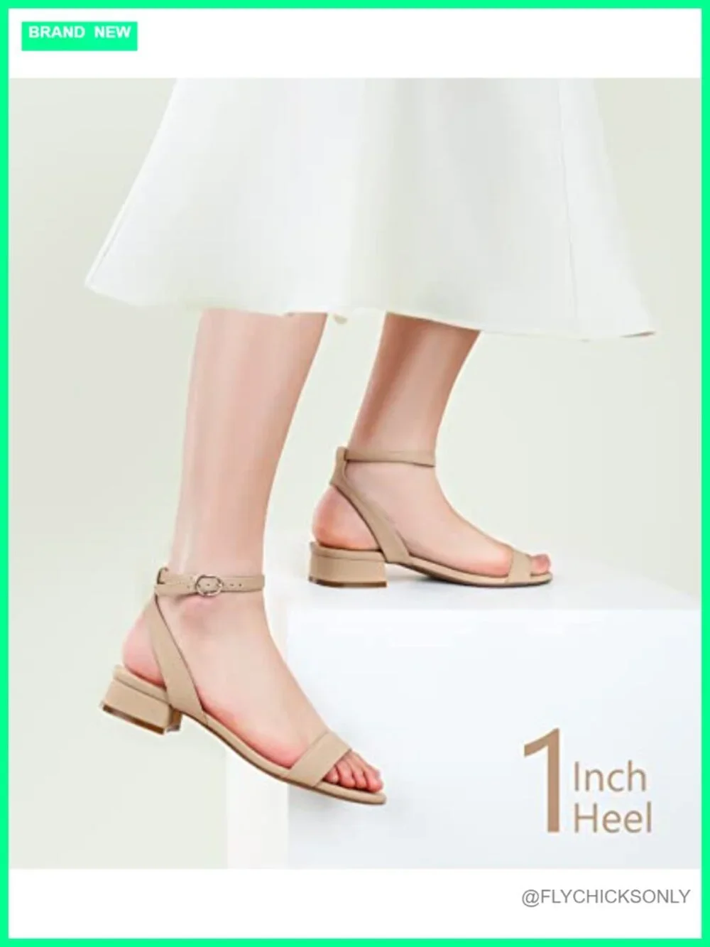 Women's Low Block Heel Sandals with Adjustable Ankle Strap Comfortable Walking